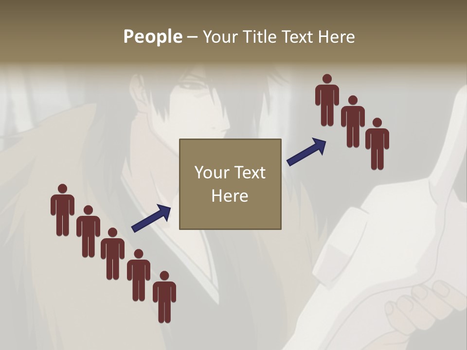 A Man With Red Hair Holding A White Object PowerPoint Template