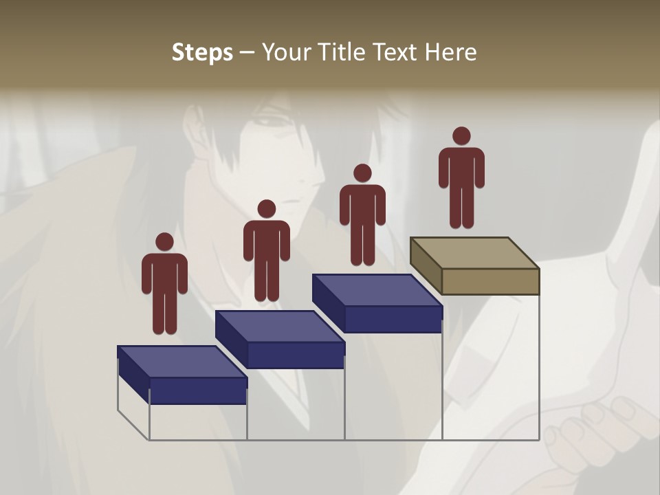 A Man With Red Hair Holding A White Object PowerPoint Template