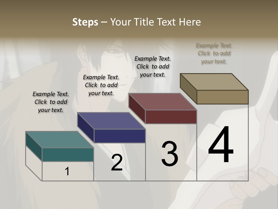 A Man With Red Hair Holding A White Object PowerPoint Template