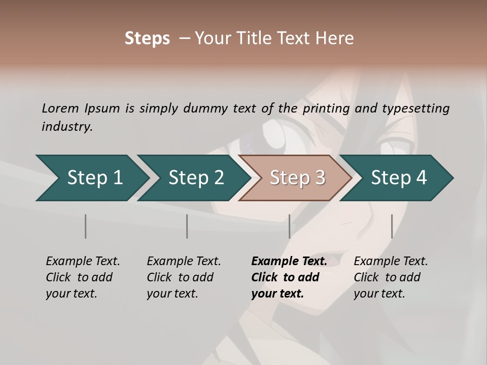 A Woman With Black Hair And Blue Eyes Is Looking At The Camera PowerPoint Template