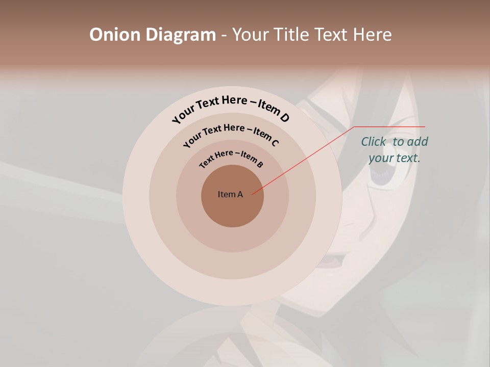 A Woman With Black Hair And Blue Eyes Is Looking At The Camera PowerPoint Template