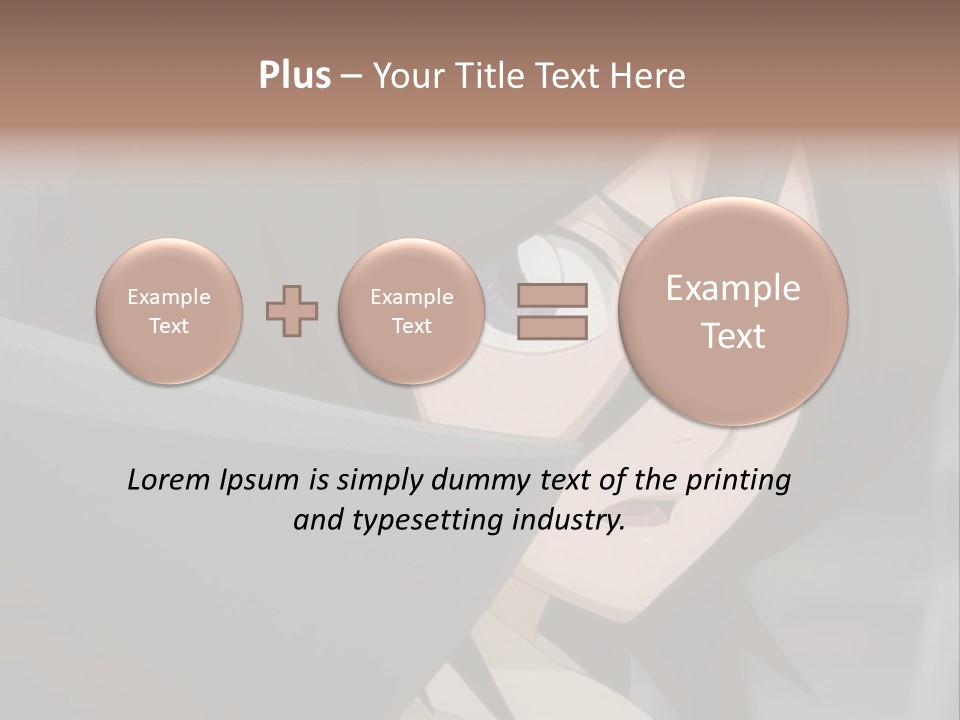 A Woman With Black Hair And Blue Eyes Is Looking At The Camera PowerPoint Template