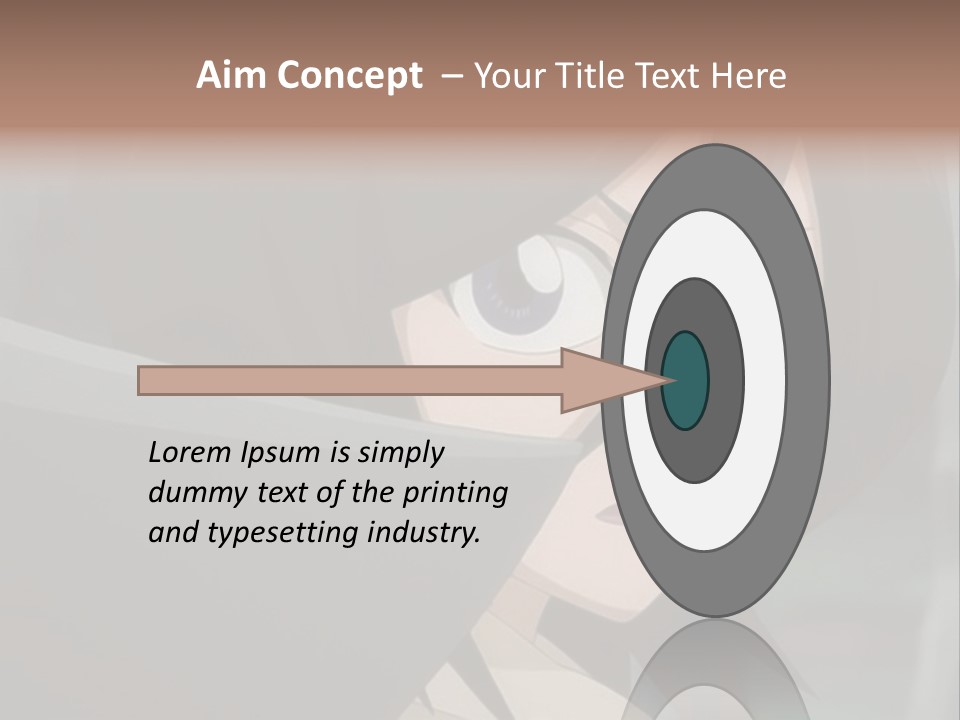 A Woman With Black Hair And Blue Eyes Is Looking At The Camera PowerPoint Template