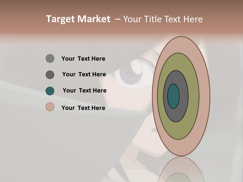 A Woman With Black Hair And Blue Eyes Is Looking At The Camera PowerPoint Template