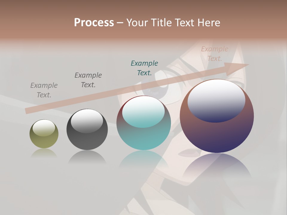 A Woman With Black Hair And Blue Eyes Is Looking At The Camera PowerPoint Template