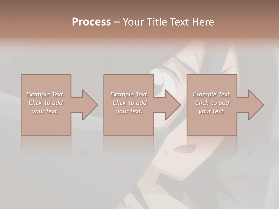 A Woman With Black Hair And Blue Eyes Is Looking At The Camera PowerPoint Template