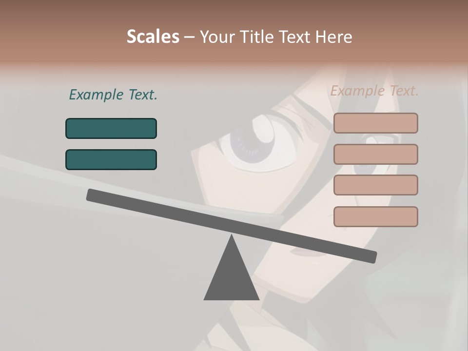 A Woman With Black Hair And Blue Eyes Is Looking At The Camera PowerPoint Template