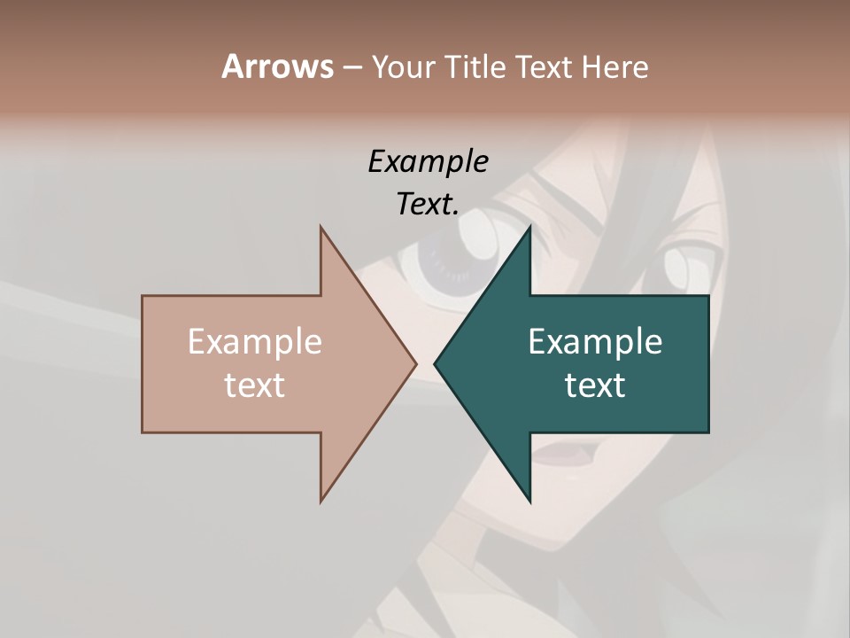 A Woman With Black Hair And Blue Eyes Is Looking At The Camera PowerPoint Template