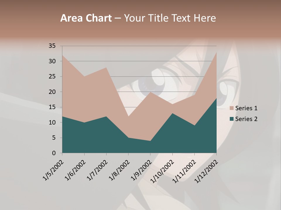 A Woman With Black Hair And Blue Eyes Is Looking At The Camera PowerPoint Template