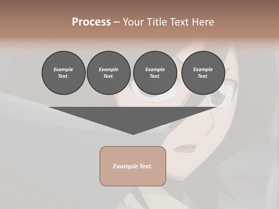 A Woman With Black Hair And Blue Eyes Is Looking At The Camera PowerPoint Template