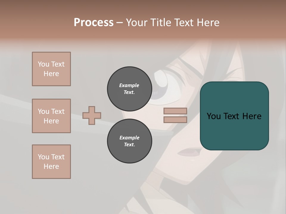 A Woman With Black Hair And Blue Eyes Is Looking At The Camera PowerPoint Template
