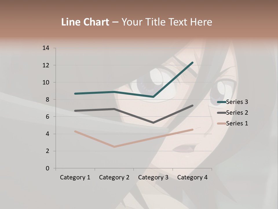 A Woman With Black Hair And Blue Eyes Is Looking At The Camera PowerPoint Template