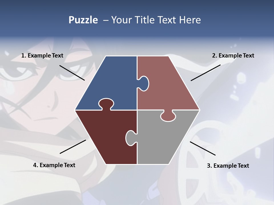 A Woman With A Clock In Her Hand PowerPoint Template