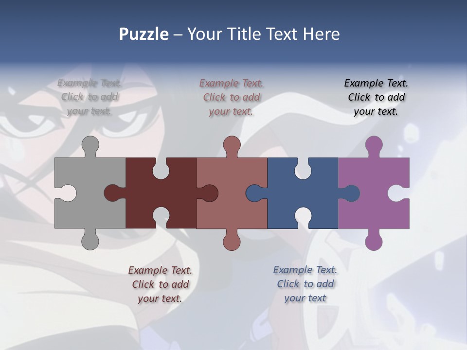 A Woman With A Clock In Her Hand PowerPoint Template