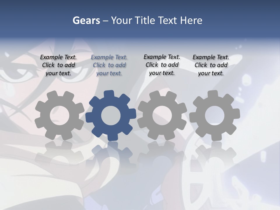 A Woman With A Clock In Her Hand PowerPoint Template