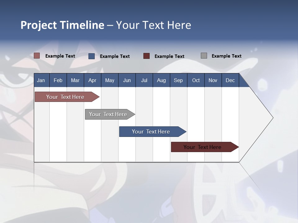 A Woman With A Clock In Her Hand PowerPoint Template