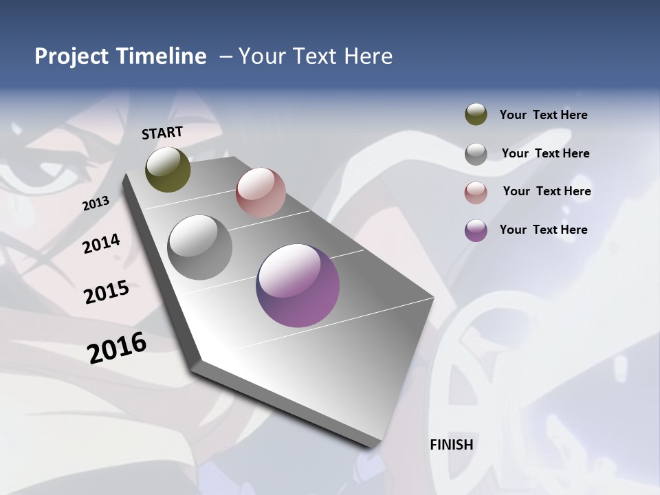 A Woman With A Clock In Her Hand PowerPoint Template