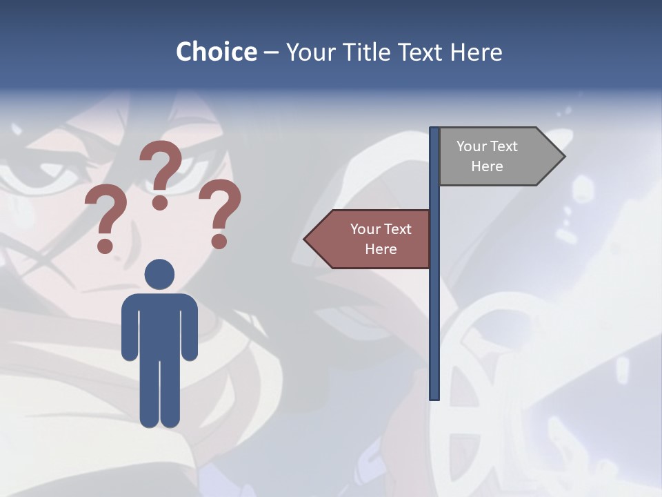 A Woman With A Clock In Her Hand PowerPoint Template