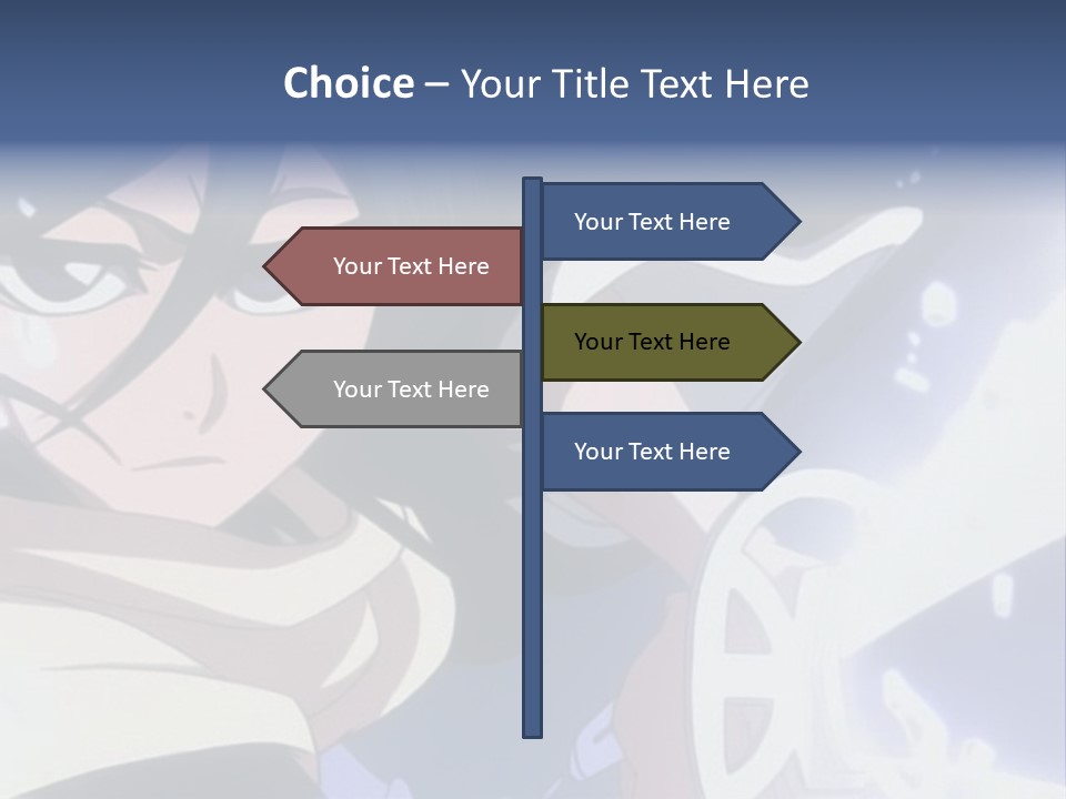 A Woman With A Clock In Her Hand PowerPoint Template