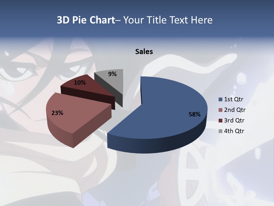 A Woman With A Clock In Her Hand PowerPoint Template