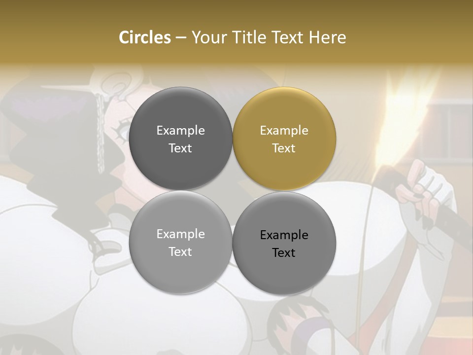 A Woman In A White Dress Holding A Sword PowerPoint Template