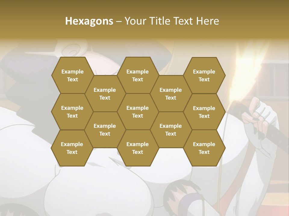 A Woman In A White Dress Holding A Sword PowerPoint Template