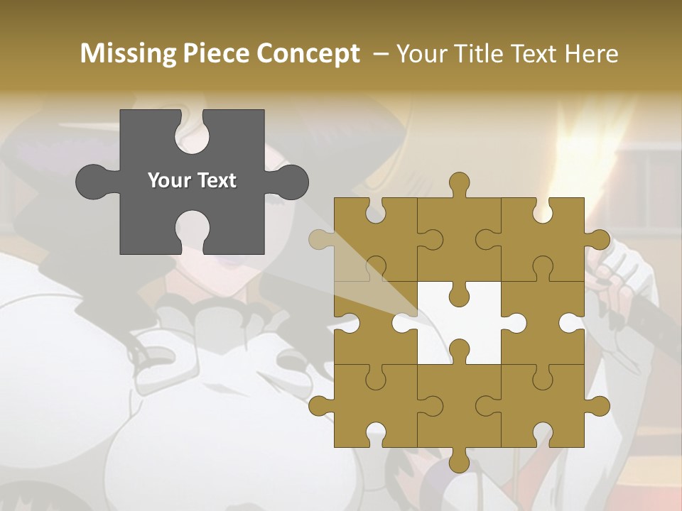 A Woman In A White Dress Holding A Sword PowerPoint Template