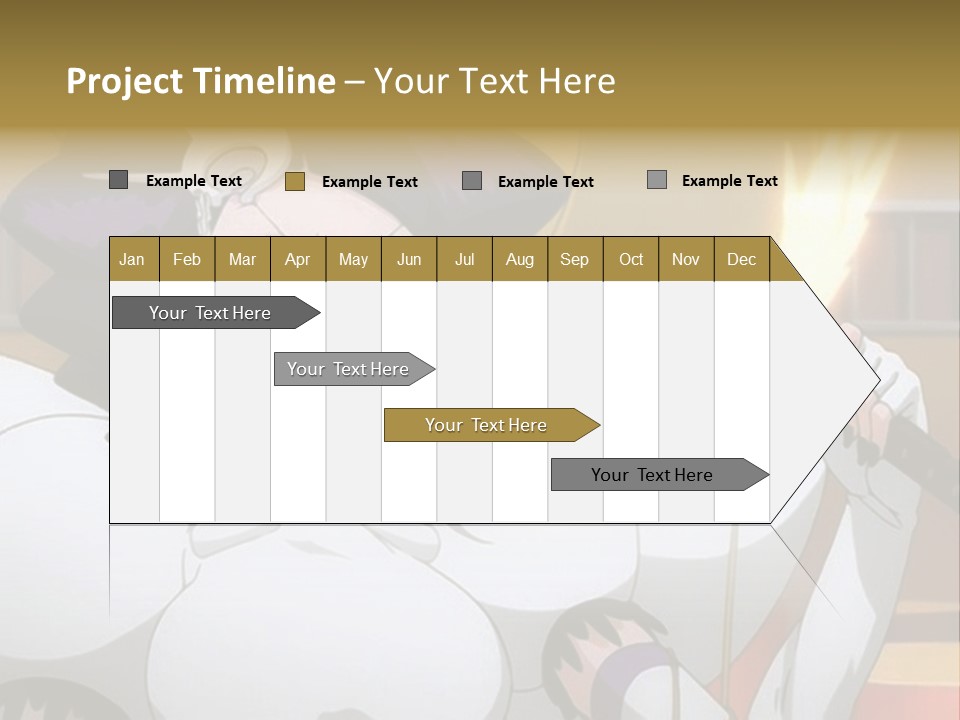 A Woman In A White Dress Holding A Sword PowerPoint Template