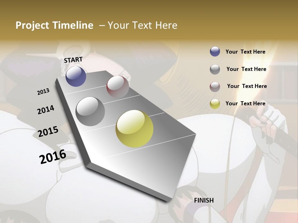 A Woman In A White Dress Holding A Sword PowerPoint Template