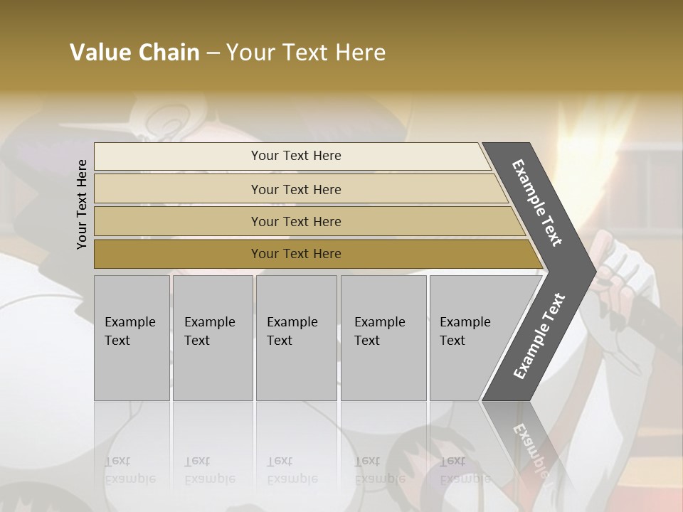 A Woman In A White Dress Holding A Sword PowerPoint Template