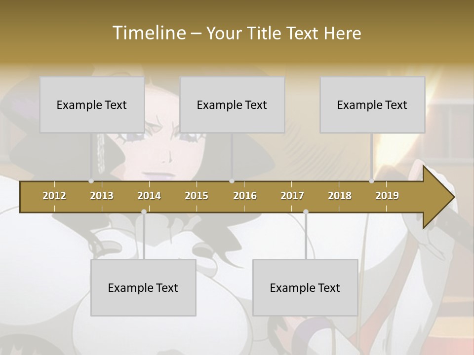 A Woman In A White Dress Holding A Sword PowerPoint Template