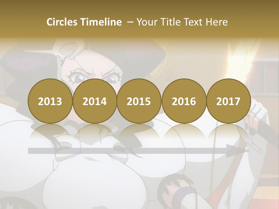 A Woman In A White Dress Holding A Sword PowerPoint Template