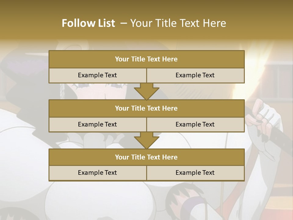 A Woman In A White Dress Holding A Sword PowerPoint Template