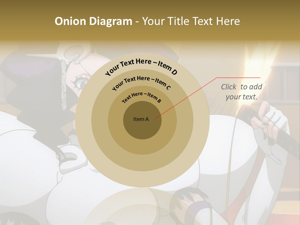 A Woman In A White Dress Holding A Sword PowerPoint Template