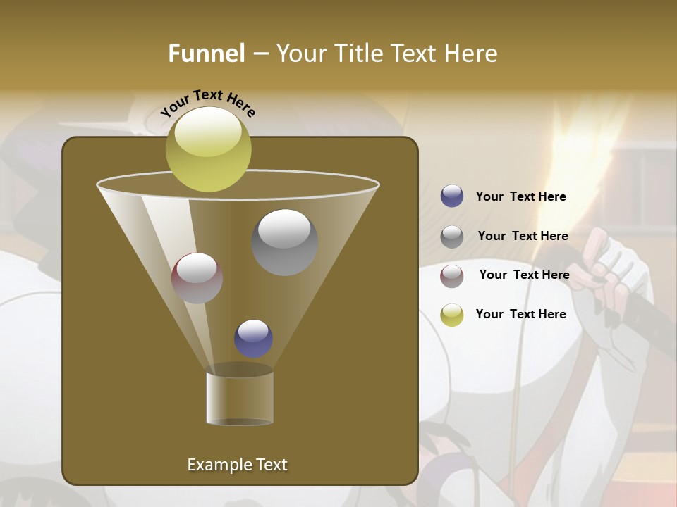 A Woman In A White Dress Holding A Sword PowerPoint Template