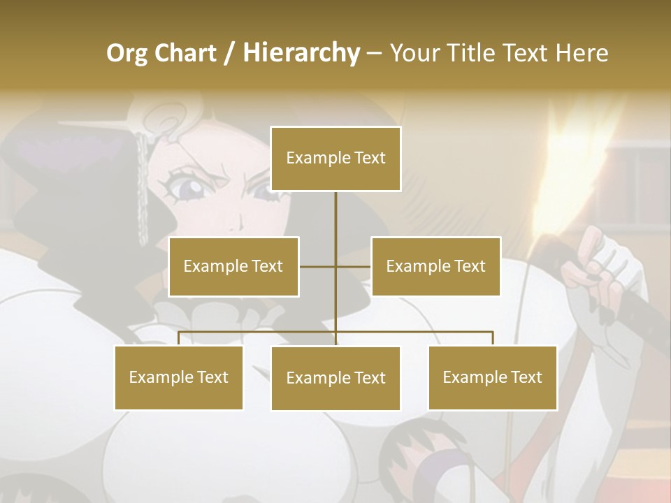 A Woman In A White Dress Holding A Sword PowerPoint Template