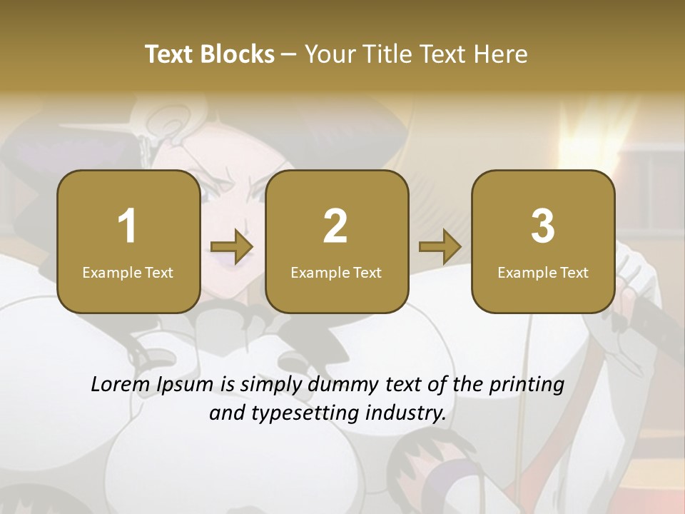 A Woman In A White Dress Holding A Sword PowerPoint Template