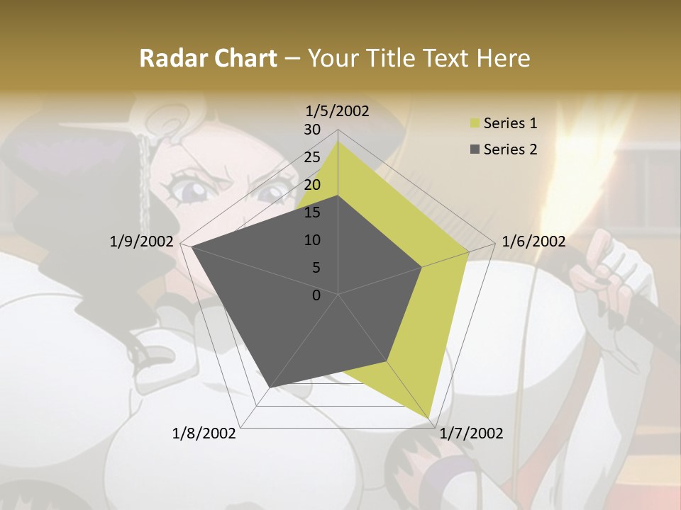 A Woman In A White Dress Holding A Sword PowerPoint Template