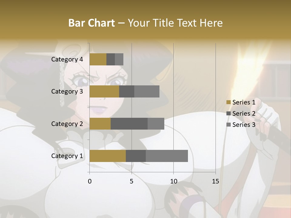 A Woman In A White Dress Holding A Sword PowerPoint Template