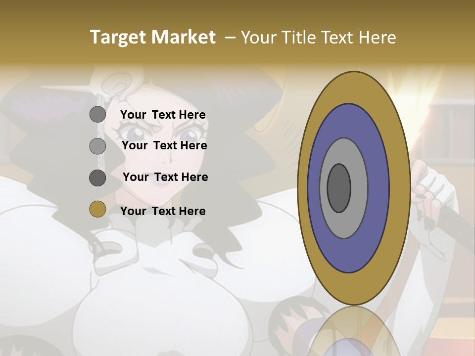 A Woman In A White Dress Holding A Sword PowerPoint Template