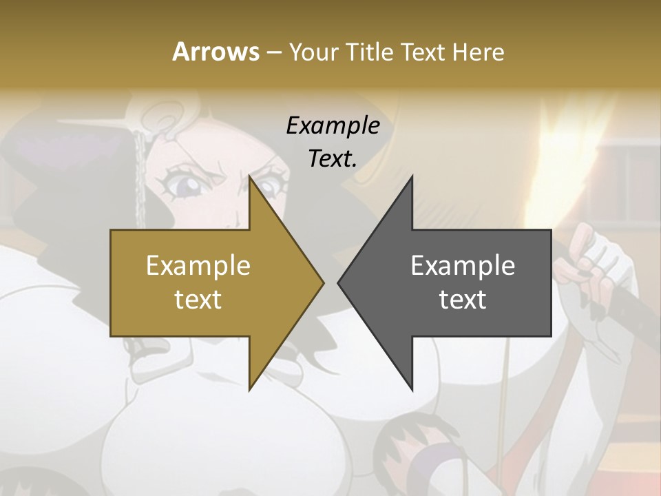 A Woman In A White Dress Holding A Sword PowerPoint Template