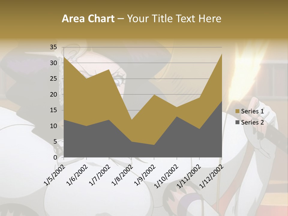 A Woman In A White Dress Holding A Sword PowerPoint Template