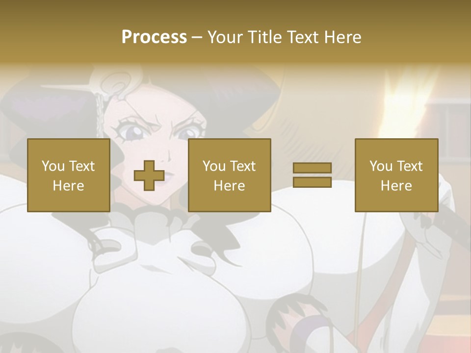 A Woman In A White Dress Holding A Sword PowerPoint Template