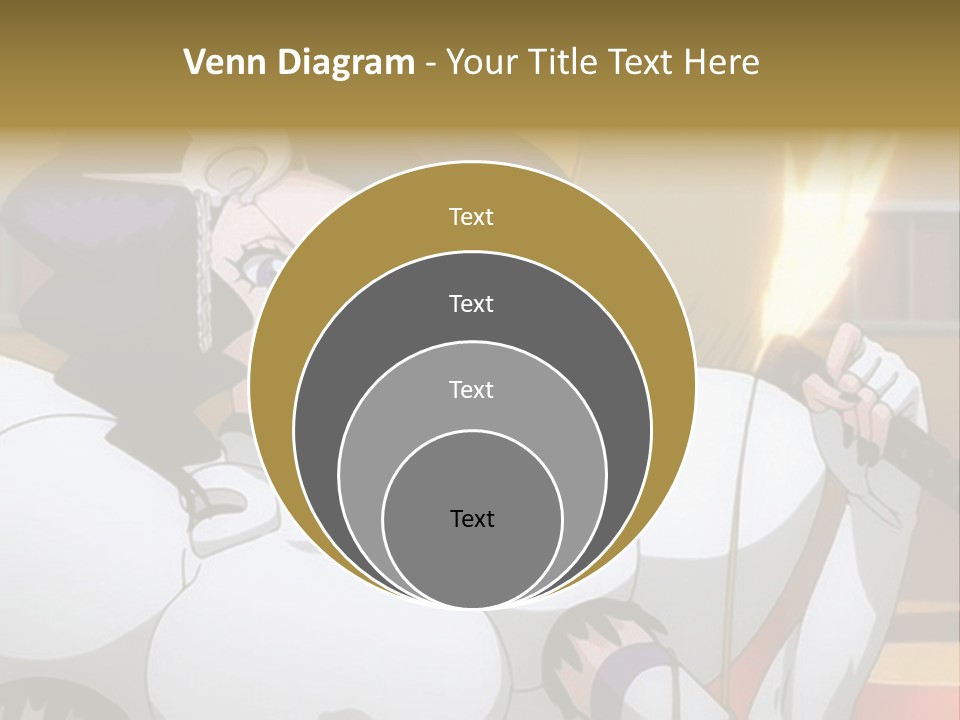 A Woman In A White Dress Holding A Sword PowerPoint Template