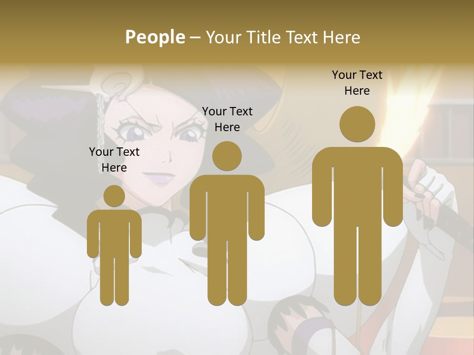 A Woman In A White Dress Holding A Sword PowerPoint Template
