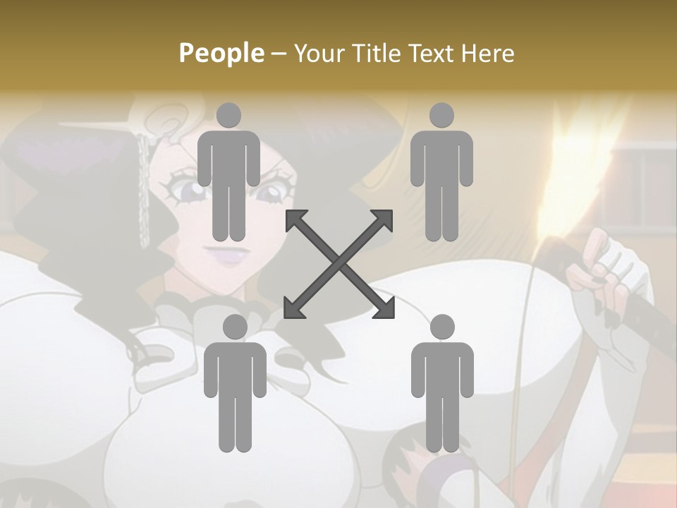 A Woman In A White Dress Holding A Sword PowerPoint Template