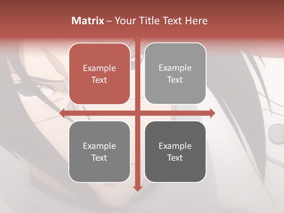 A Anime Character With Blue Eyes And Long Hair PowerPoint Template