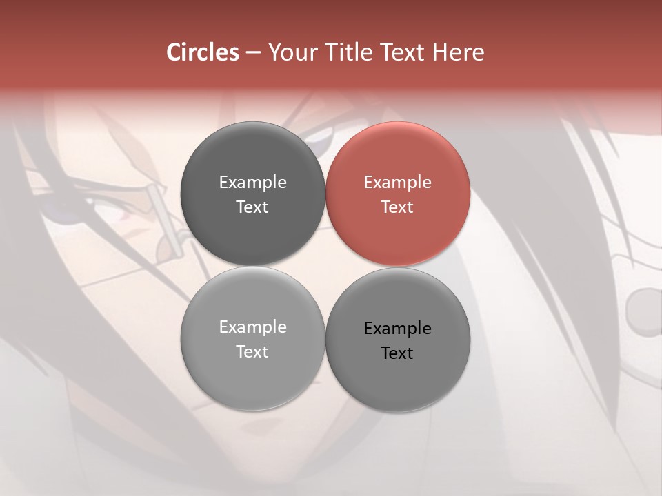 A Anime Character With Blue Eyes And Long Hair PowerPoint Template