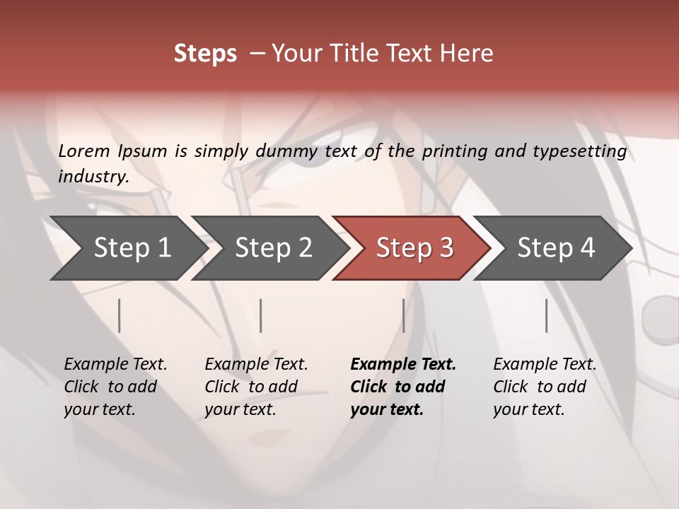 A Anime Character With Blue Eyes And Long Hair PowerPoint Template