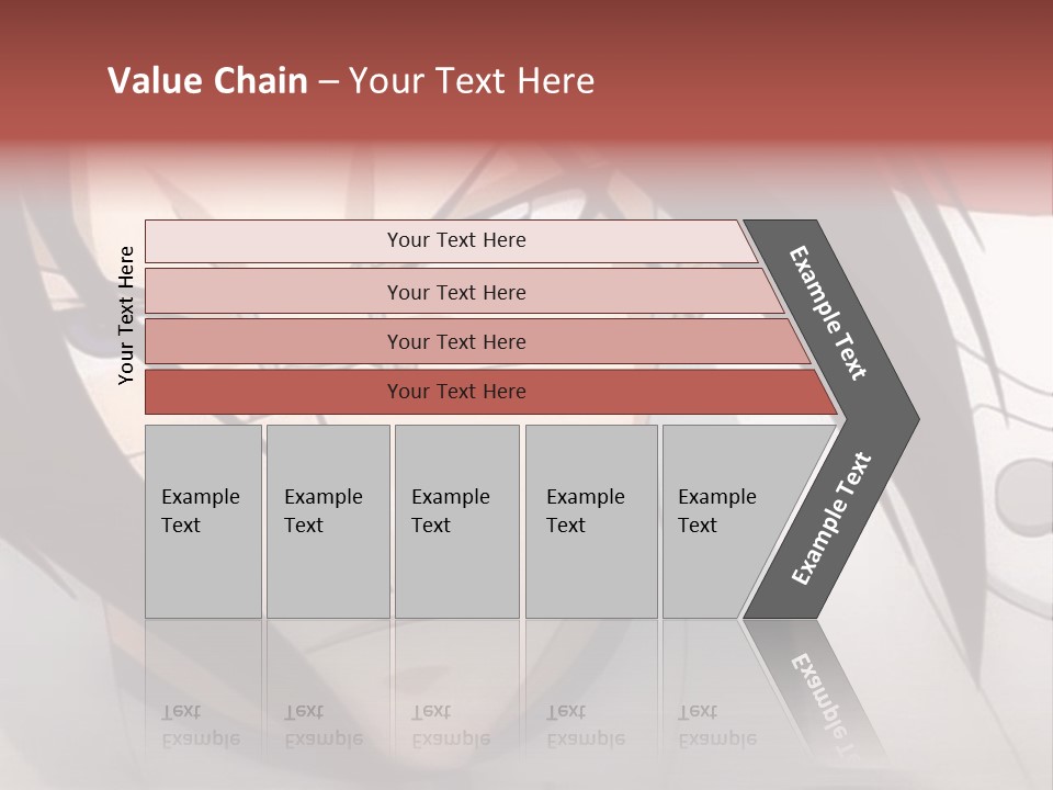 A Anime Character With Blue Eyes And Long Hair PowerPoint Template